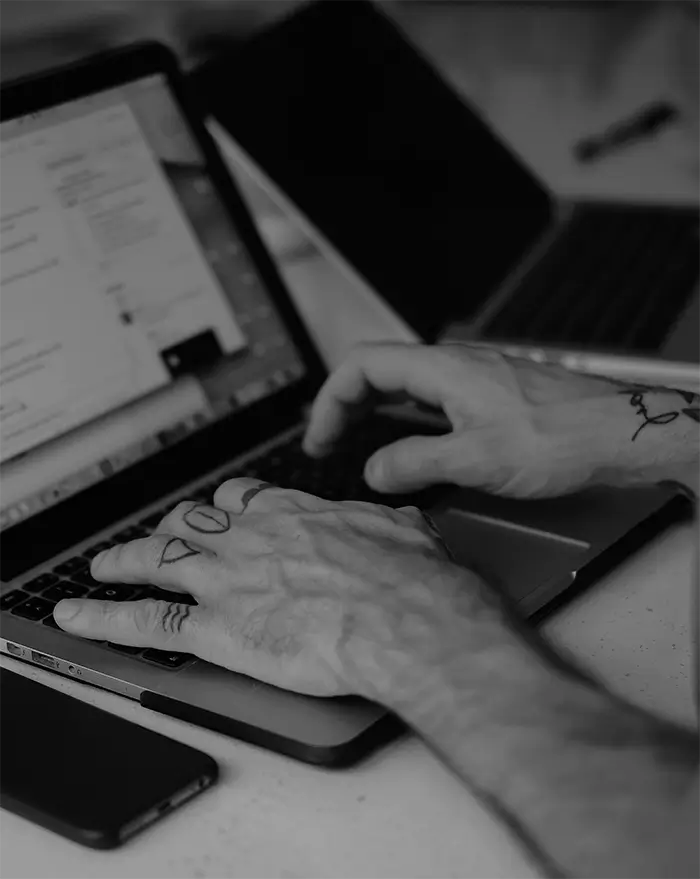 Harshad Variya Freelance WordPress Developer in India working on laptop